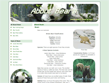 Tablet Screenshot of about-bears.com